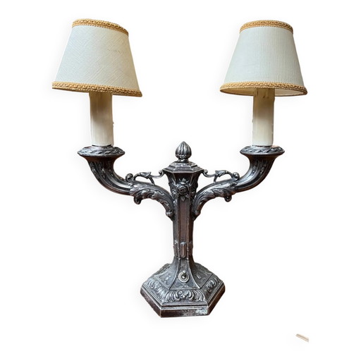 Antique lamp L.V. Aronson. – tafellampen, Bronze