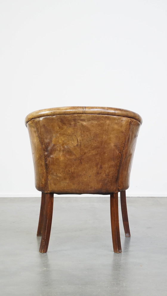 Image 1 of Beef Leather Tubchair