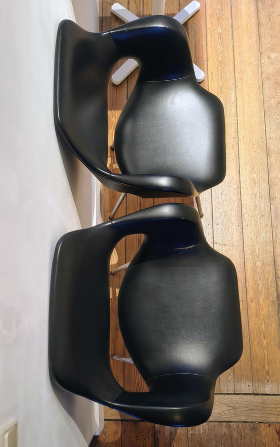 Image 1 of Conjunto de 2 sillas orgánicas originales (Eames y Saarinen) – Modernismo de mediados de siglo, década de 1960