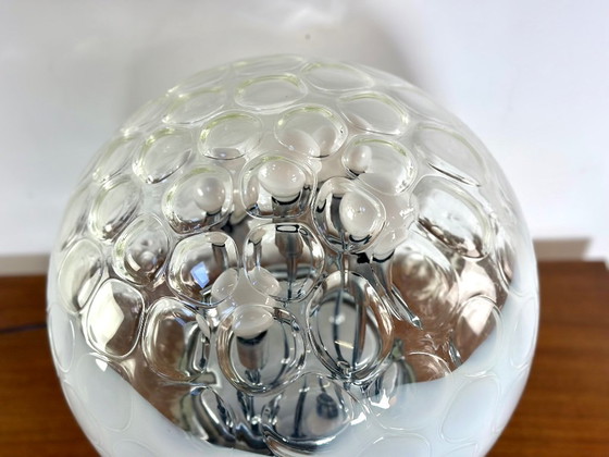 Vintage Murano Blown and Bubbled Glass Ball Lamp 1970s – Table lamps, Murano Glass (photo 8 of 13)