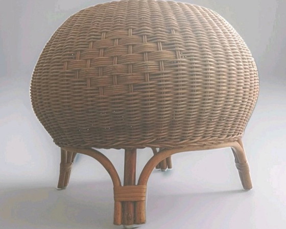 Taburete escandinavo de ratán y bambú – Rattan, Bamboo (photo 8 of 8)
