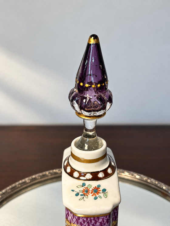 Carafe à thé ou Cologne carafe antique porcelaine – Kalk Eisenberg, Verres et carafes (photo 6 of 9)