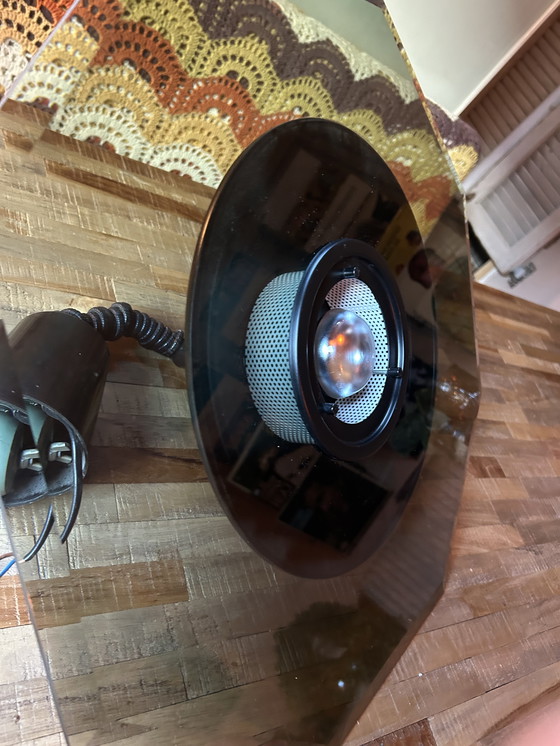 Image 1 of Vintage zeshoekige ufo lamp van massief