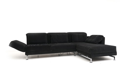 Brühl & Sippold Moule Lounge Set Couch Fabric Black Multifunctional