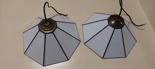 2 lámparas colgantes Tiffany