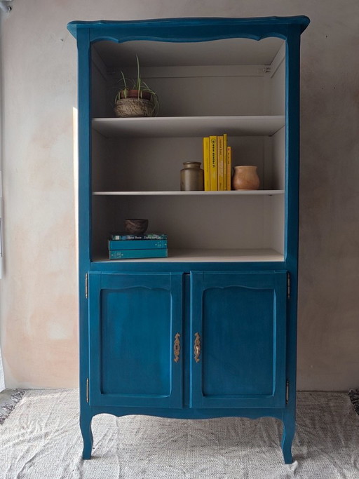 Louis XV Style Sideboard/Open Bookcase – boekenkasten, Wood