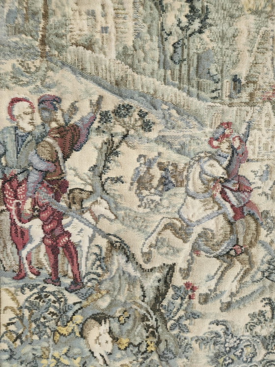 Belgische mittelalterliche Gobelin Jacquard flämische Wandteppich „Jagden des Kaisers Maximilian“ oder (photo 5 of 15)