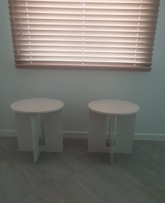 Image 1 of Design autentico - Tavolini con piano in marmo Androgyne di Danielle Siggerud (Menu)