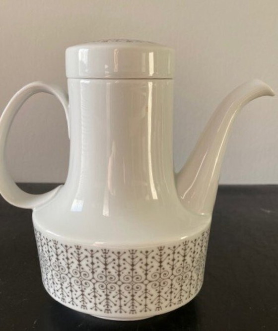 Image 1 of Schitterende mokka-set Secundo Grey Tapio Wirkkala 1960's Rosenthal