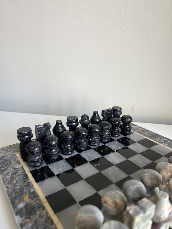 Image 1 of Vintage marble chess set