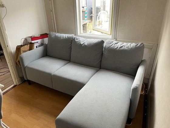 Image 1 of IKEA three-seater corner sofa, light gray