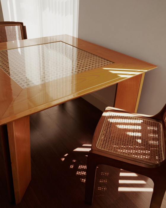 Image 1 of Table de salle à manger carrée par Gigi Sabadin pour Stilwood, c1960-1969