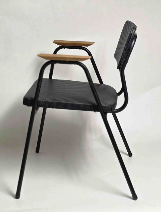 Vintage Meurop Armchair – Metal, Wood (photo 3 of 7)
