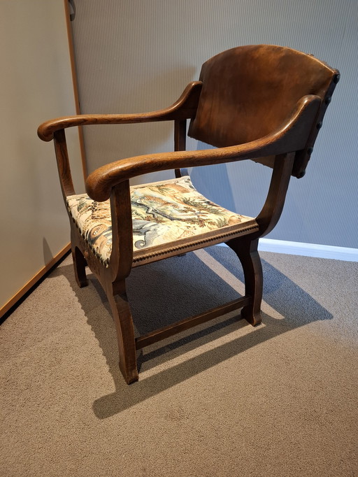 Sedia antica Dagobert