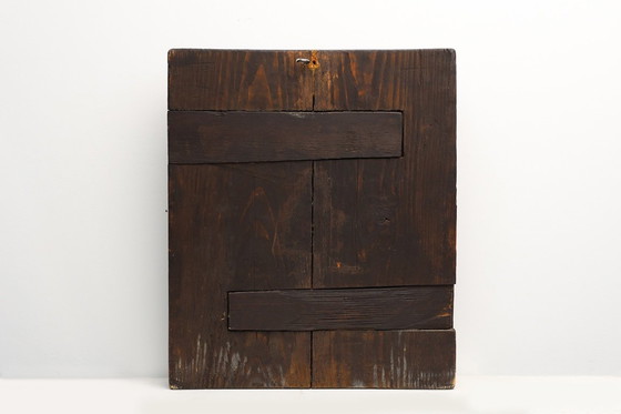 Image 1 of 19th-Century Russian Religious Icon of the Twelve Great Feasts, Hand-Painted on Wood