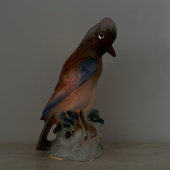 Image 1 of Vintage porcelain Parfume lamp bird , 1950s