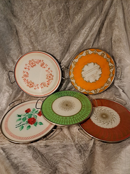 Art deco taart schotels