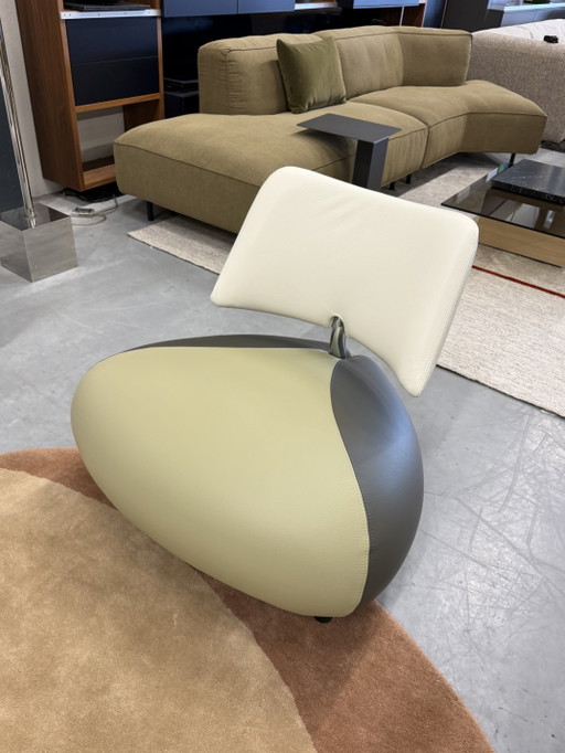 Leolux Pallone PA Sessel, grünes Leder