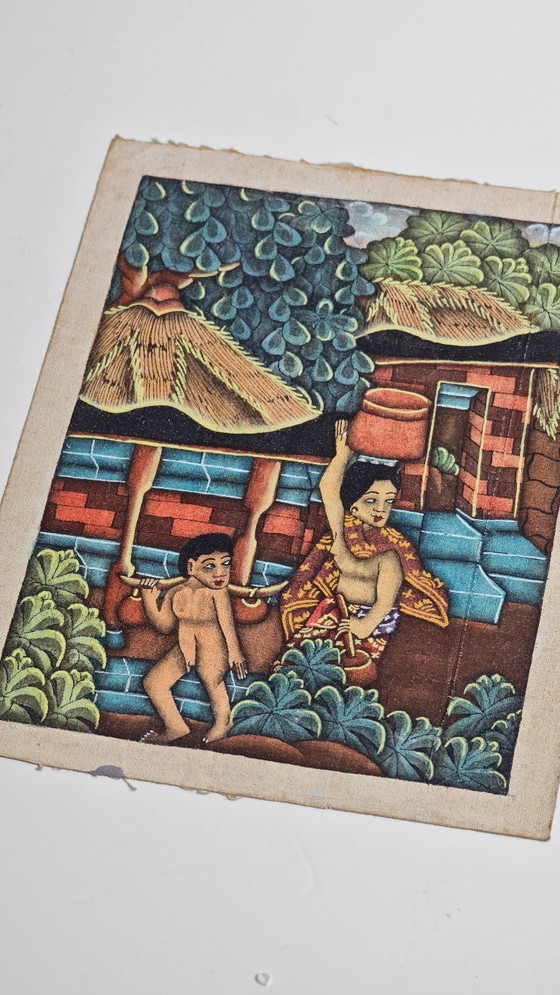 Image 1 of Vintage Balinese Batik / Hand-Painted Cloth – Indonesia
