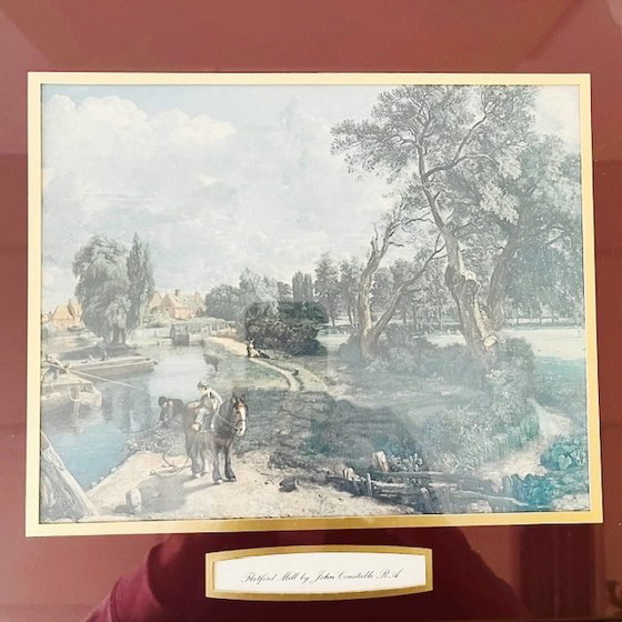 Vintage Framed Print Flatford Mill John Constable 1960s – Paintings & Drawings, Paper (photo 5 of 6)