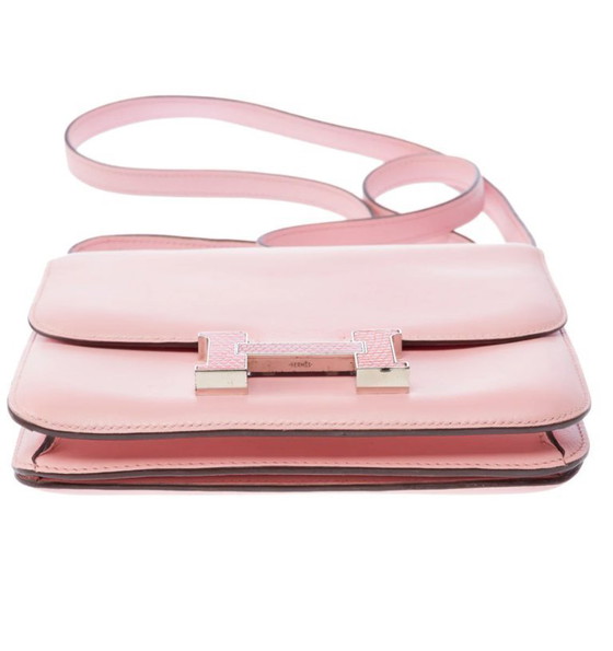 Image 1 of Zak HERMES Constance en Cuir Rose - 103441