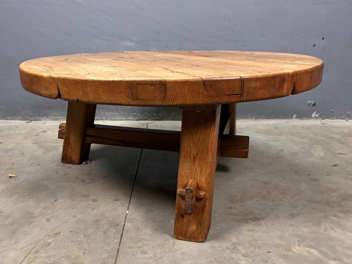 Mesa de centro brutalista Japandi Wabi Sabi