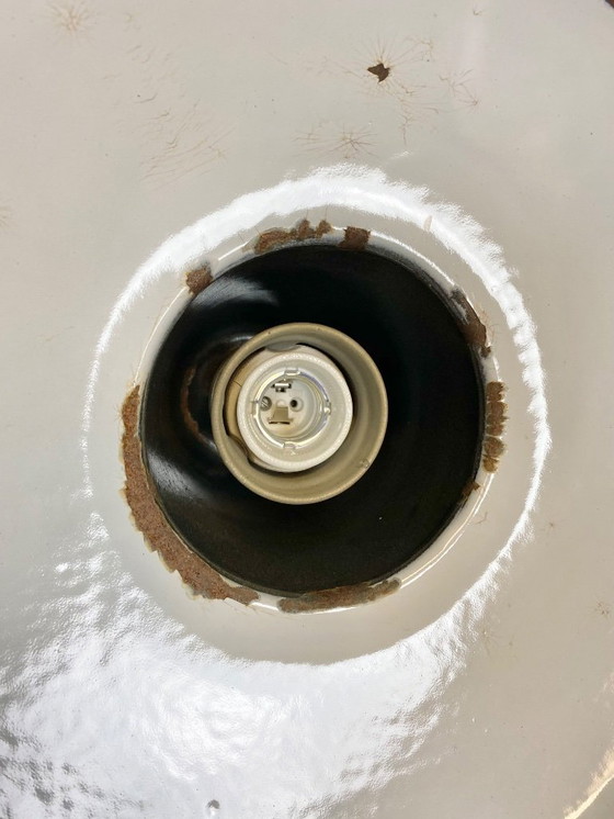 Image 1 of Suspension industrielle vintage en émail noir, années 1930