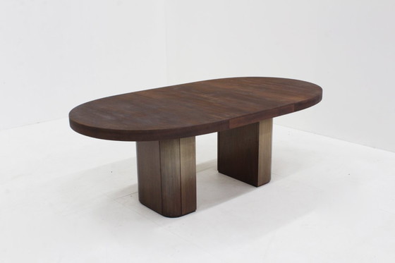 Image 1 of Vintage oval extendable dining table Alma Möbel