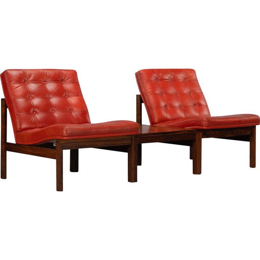 Set da soggiorno vintage Moduline di Ole Gjerlov-Knudsen e Torben Lind per France &amp; Son, Danimarca 1962