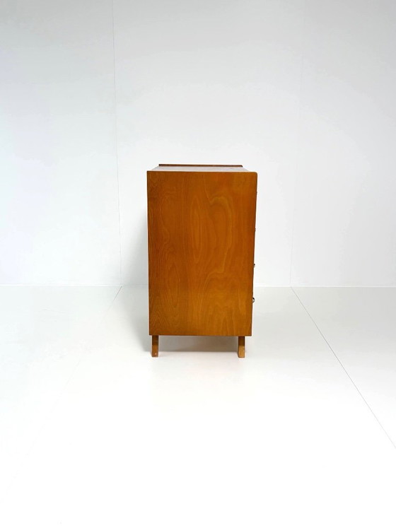 Vintage Chest of drawers with 4 drawers – Mid-Century Modern, 1950s, Teak look – Wood (photo 2 of 15)