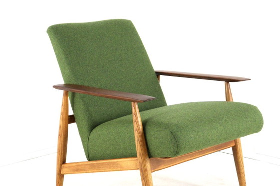 Vintage armchair easy chair newly upholstered – Wood (photo 7 of 13)