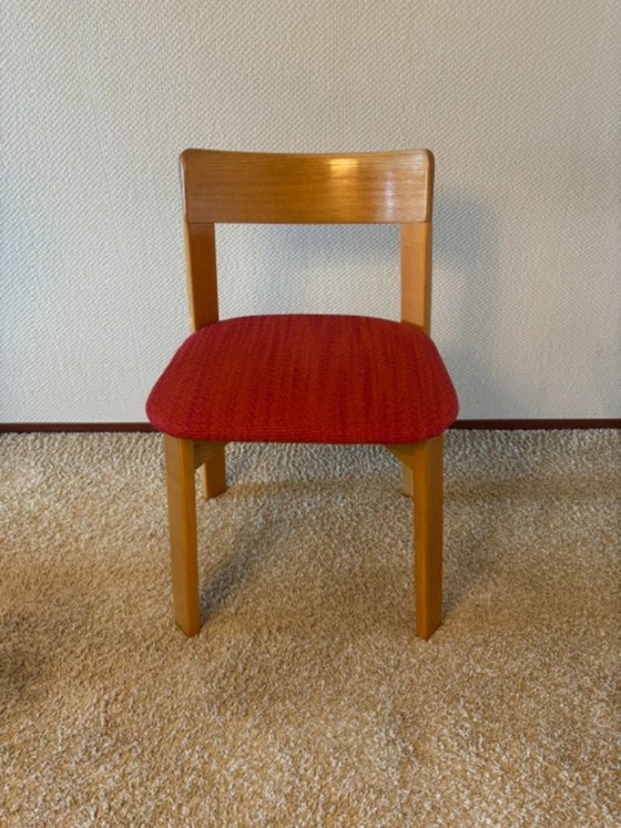 Set da pranzo quadrato in frassino, design vintage, ca. 1979 con 6 sedie – Legno (photo 4 of 7)