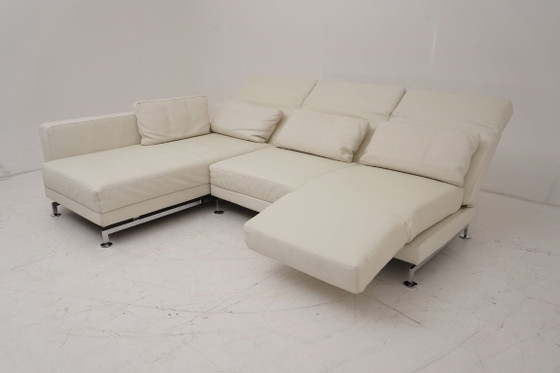 Brühl & Sippold Moule Lounge Sofa Couch White Leather Multifunctional – Modular sofas (photo 6 of 11)