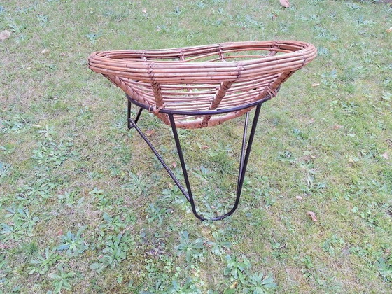 Image 1 of Paar bamboe en ijzeren stoelen uit Mid Century, 1960