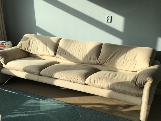 Image 1 of Vintage 3-seater sofa “Maralunga” by Vico Magistretti for Cassina, 1973