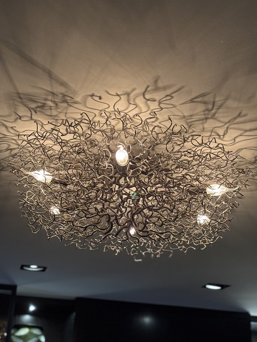 Lampada da soffitto di marca van Egmond Hollywood 80 cm rotonda argento