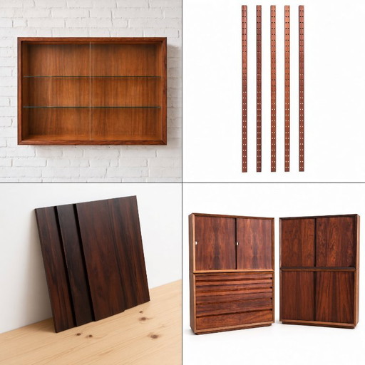 Aangepaste aanbieding: Rosewood Cado-systeem van Poul Cadovius – wandrek