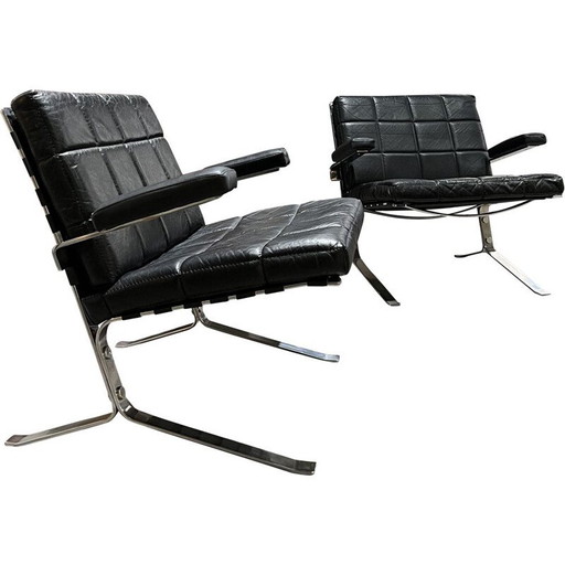 Paire de fauteuils vintage par Joker Olivier Mourgue pour Airborne, 1959