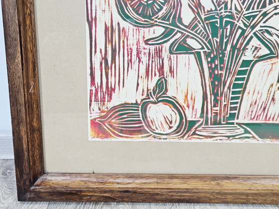 Edgar Carl Bettermann, Stillleben, 1988, Linolschnitt – Lithographien & Drucke (photo 5 of 8)