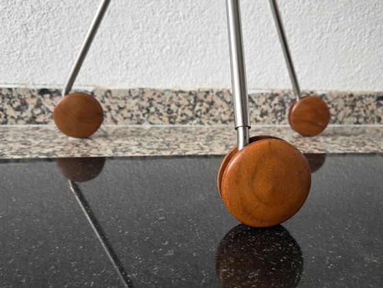 Image 1 of Iconische Postmoderne Driepoot Trolley / Bijzettafel (Jaren '90)