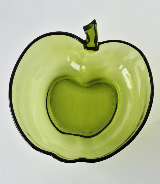 Image 1 of Salatschüssel Set Schale Apfel grün 9-teilig 70er Jahre