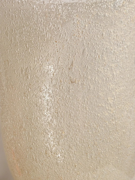1950s Gilded Pulegoso Murano Glass Vase – Gold (photo 10 of 13)