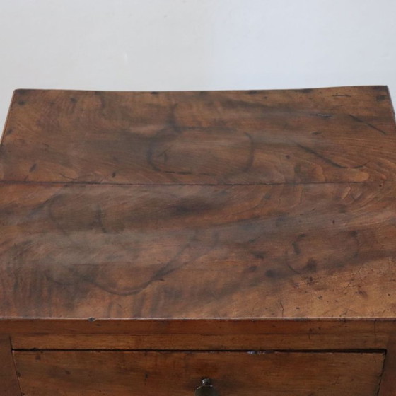 Antique bedside table in solid walnut, Italy late 18th century – Nightstands, Wood (photo 9 of 16)