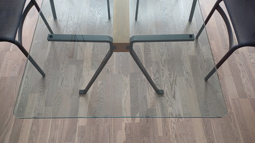 Beautiful Driade Model "Frate" Glass Table, Italian Design By Enzo Mari