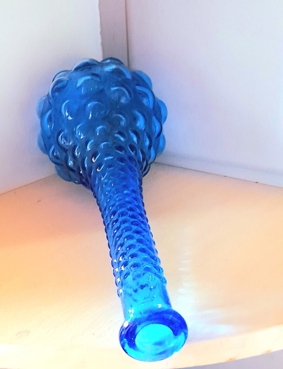 Image 1 of Carafe Italienne Empoli bleue 1970