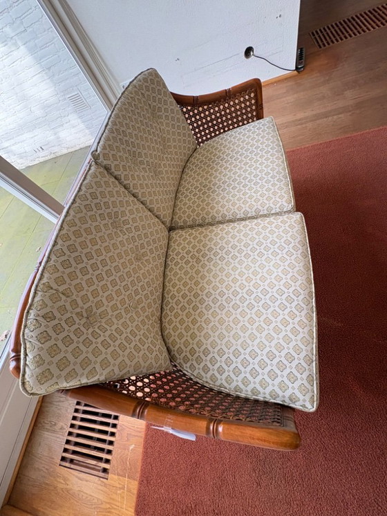 Image 1 of Panca di metà secolo di Wilhelm Knoll con intreccio viennese