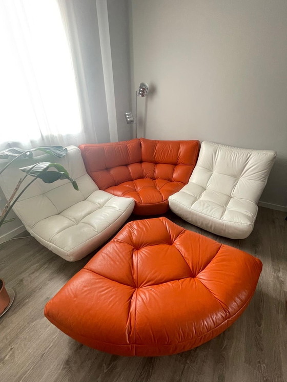 Image 1 of Sofá modular de cuero Silhouette – Chateau d'Ax