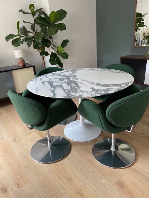 Knoll marble table