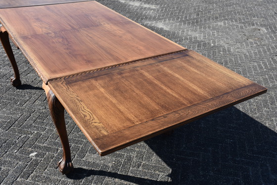 Image 1 of Magnifique table/bureau extensible en bois massif