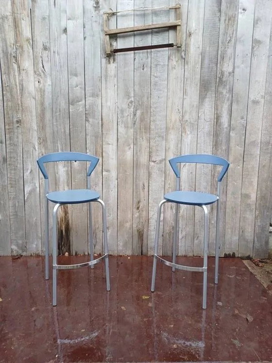 Danish designer stool, Bent Kroch, Opus barkruk van Pelikan Design 1 of 18, Barstools, Wood, Brown, Vintage (photo 6 of 7)